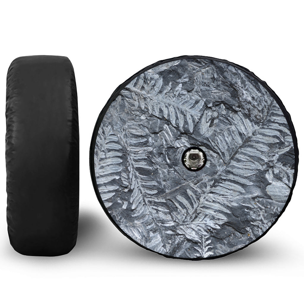 Fern Fossil Print Tire Cover With Camera Hole