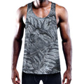 Fern Fossil Print Men's Workout Tank Top
