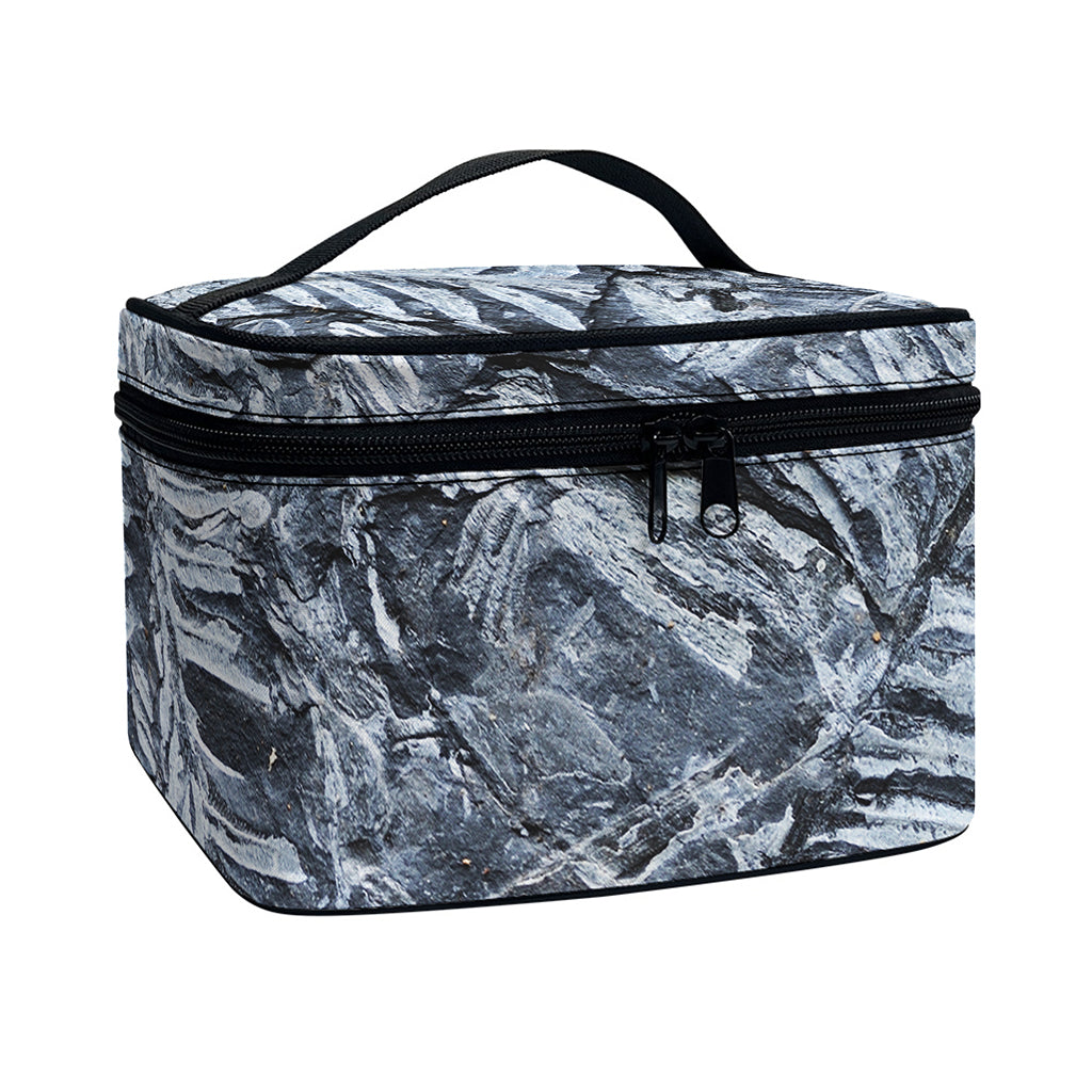 Fern Fossil Print Travel Makeup Bag