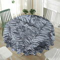 Fern Fossil Print Waterproof Round Tablecloth