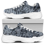Fern Fossil Print White Chunky Shoes