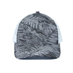 Fern Fossil Print White Mesh Trucker Cap