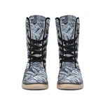 Fern Fossil Print Winter Boots