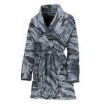 Fern Fossil Print Women's Bathrobe