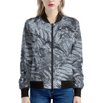 Fern Fossil Print Women's Bomber Jacket