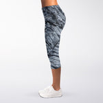 Fern Fossil Print Women's Capri Leggings