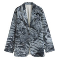 Fern Fossil Print Women's Cotton Blazer