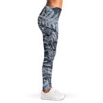 Fern Fossil Print Women's Leggings