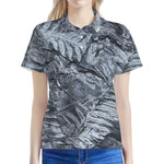 Fern Fossil Print Women's Polo Shirt