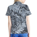 Fern Fossil Print Women's Polo Shirt