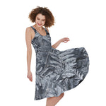 Fern Fossil Print Women's Sleeveless Dress
