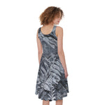 Fern Fossil Print Women's Sleeveless Dress