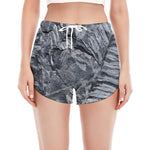 Fern Fossil Print Women's Split Running Shorts