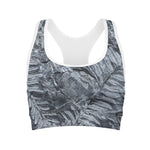 Fern Fossil Print Women's Sports Bra