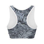 Fern Fossil Print Women's Sports Bra