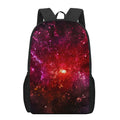 Fiery Nebula Universe Galaxy Space Print 17 Inch Backpack