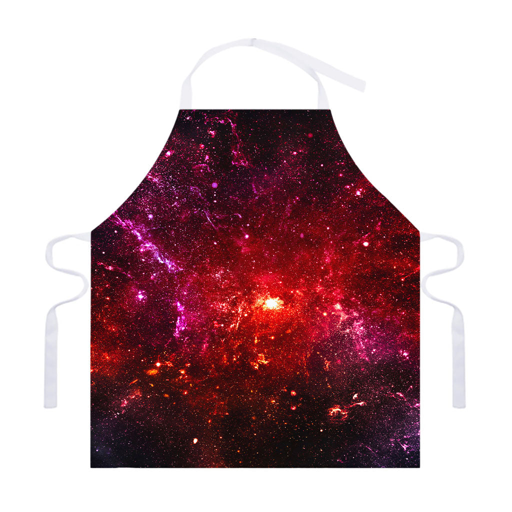 Fiery Nebula Universe Galaxy Space Print Adjustable Apron
