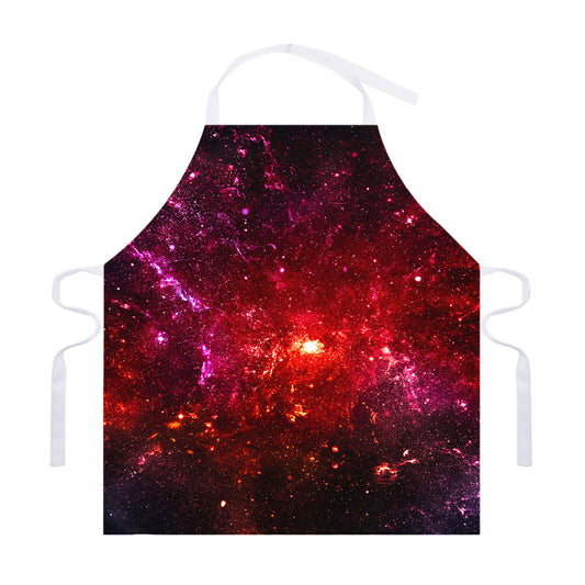Fiery Nebula Universe Galaxy Space Print Adjustable Apron