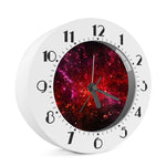 Fiery Nebula Universe Galaxy Space Print Alarm Clock