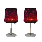 Fiery Nebula Universe Galaxy Space Print Bar Stool Covers