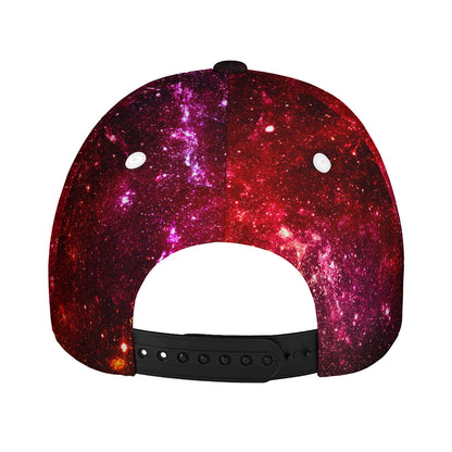 Fiery Nebula Universe Galaxy Space Print Baseball Cap