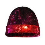 Fiery Nebula Universe Galaxy Space Print Beanie