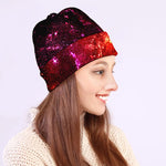 Fiery Nebula Universe Galaxy Space Print Beanie