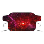 Fiery Nebula Universe Galaxy Space Print Car Windshield Snow Cover