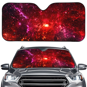 Fiery Nebula Universe Galaxy Space Print Car Windshield Sun Shade