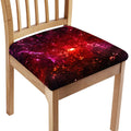 Fiery Nebula Universe Galaxy Space Print Chair Cushion Cover