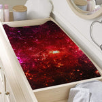 Fiery Nebula Universe Galaxy Space Print Changing Pad Cover