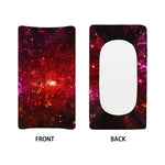 Fiery Nebula Universe Galaxy Space Print Changing Pad Cover