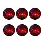 Fiery Nebula Universe Galaxy Space Print Coaster Set
