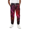 Fiery Nebula Universe Galaxy Space Print Cotton Sweatpants
