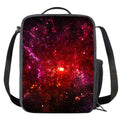 Fiery Nebula Universe Galaxy Space Print Crossbody Lunch Bag