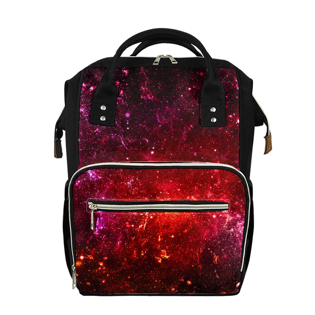 Fiery Nebula Universe Galaxy Space Print Diaper Bag