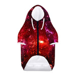 Fiery Nebula Universe Galaxy Space Print Dog Zip Up Hoodie