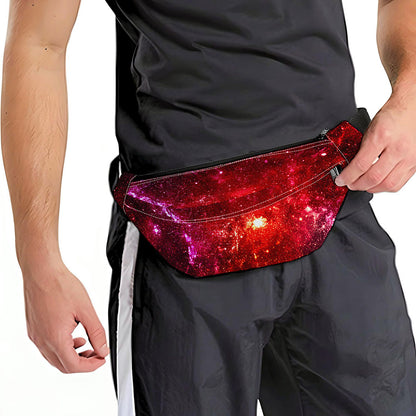 Fiery Nebula Universe Galaxy Space Print Fanny Pack