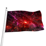Fiery Nebula Universe Galaxy Space Print Flag