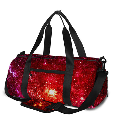 Fiery Nebula Universe Galaxy Space Print Gym Bag