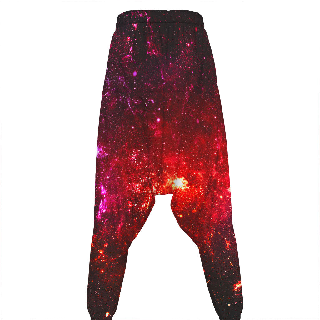 Fiery Nebula Universe Galaxy Space Print Hammer Pants