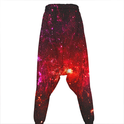 Fiery Nebula Universe Galaxy Space Print Hammer Pants