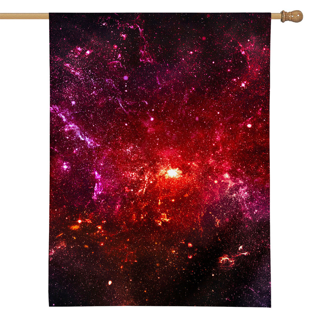 Fiery Nebula Universe Galaxy Space Print House Flag