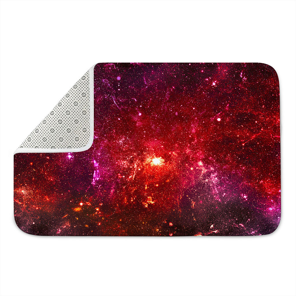 Fiery Nebula Universe Galaxy Space Print Indoor Door Mat