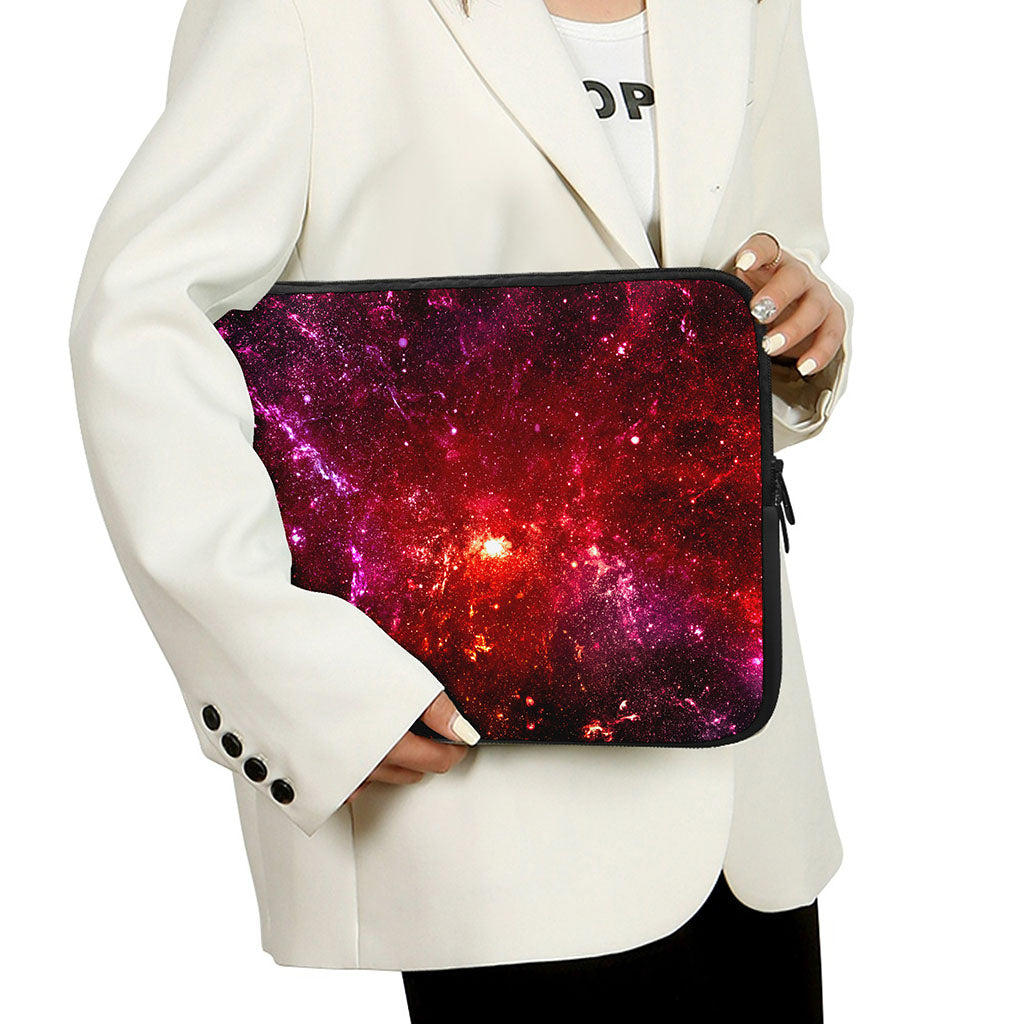 Fiery Nebula Universe Galaxy Space Print Laptop Sleeve
