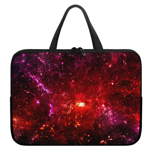 Fiery Nebula Universe Galaxy Space Print Laptop Sleeve With Handle