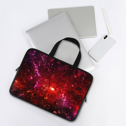 Fiery Nebula Universe Galaxy Space Print Laptop Sleeve With Handle