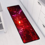 Fiery Nebula Universe Galaxy Space Print Long Kitchen Mat