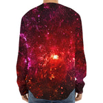 Fiery Nebula Universe Galaxy Space Print Long Sleeve Baseball Jersey