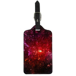 Fiery Nebula Universe Galaxy Space Print Luggage Tag